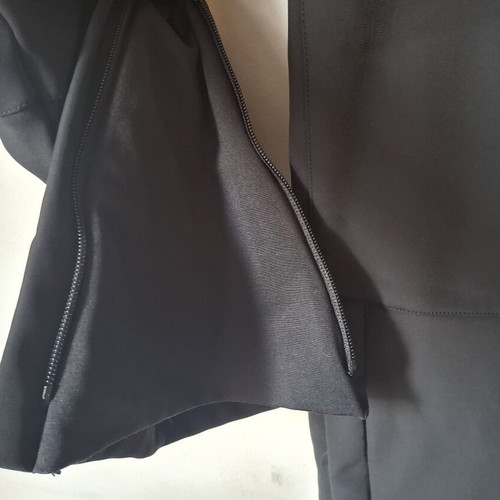 Ski pants M/38/10 black with removable suspenders like new