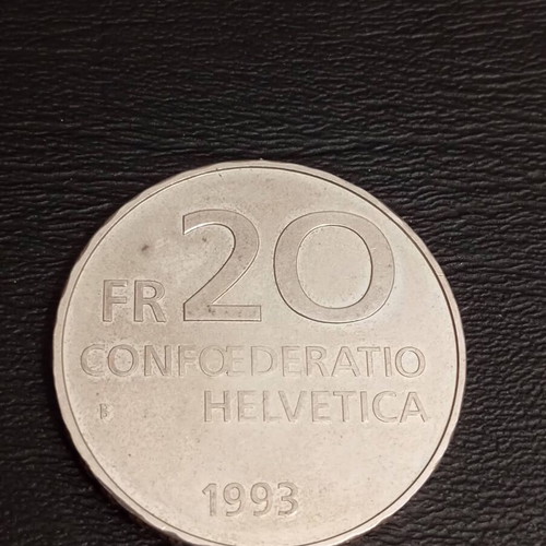 Silver commemorative 20 Francs coin 1993 Paracelsus