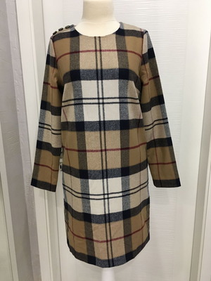 Barbour wool dress new, size S/M, colorful