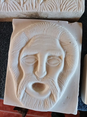 Μαρμάρινο χειροποίητο γλυπτό 20 Χ 15 καινούργιο