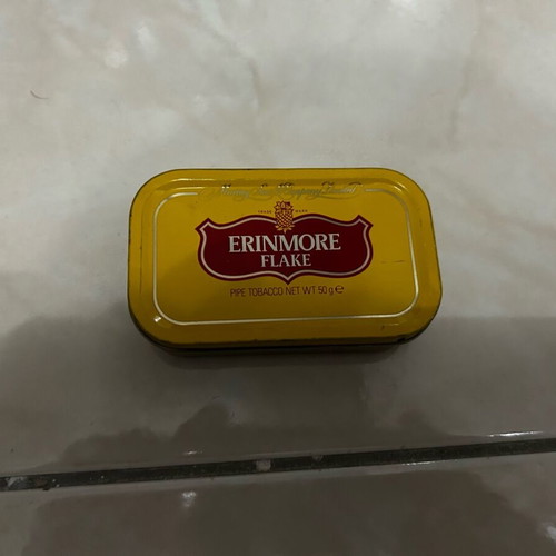 Erinmore Flake metal tobacco packaging box used
