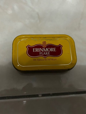 Erinmore Flake metal tobacco packaging box used