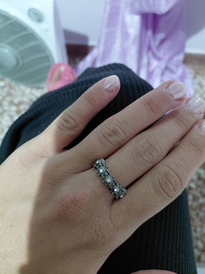 Boho ring like new, silver color