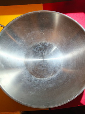 Wok 36 cm Fissler new with glass lid and steamer insert