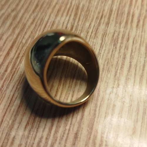 Women's ring No62 new, stainless steel, gold plated