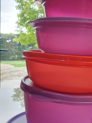 Tupperware Modular Bowl Set 5 Pieces New, Airtight and Leakproof