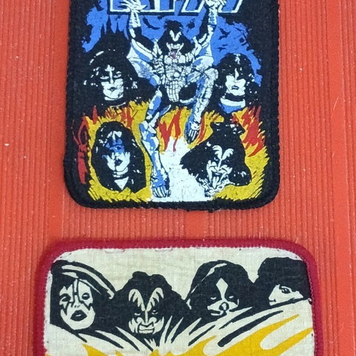 KISS woven patches pack of 2 like new
