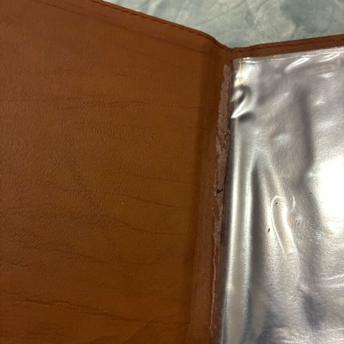 Leather CD case used, quality m+k brand