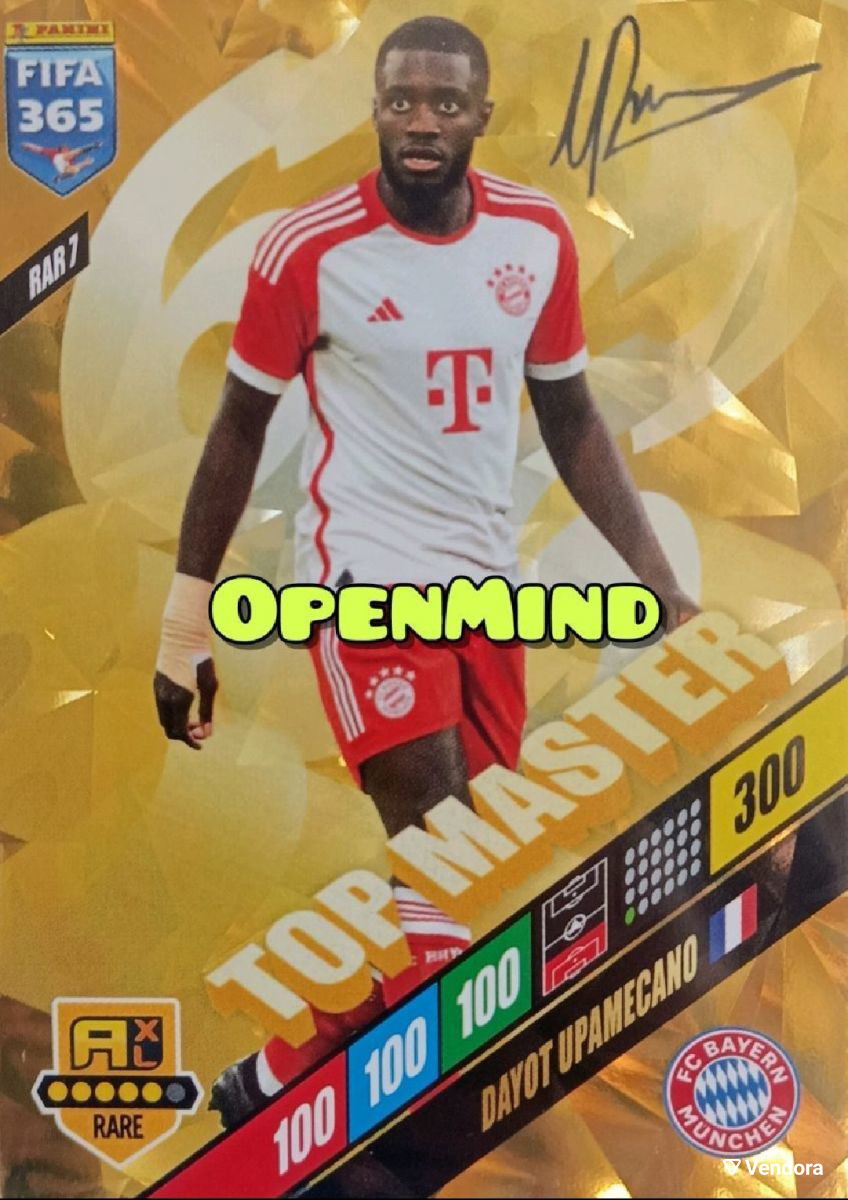 PANINI FIFA 365 2024 ADRENALYN RARE TOP MASTER MBAPPE VINICIUS PEDRI  HAALAND