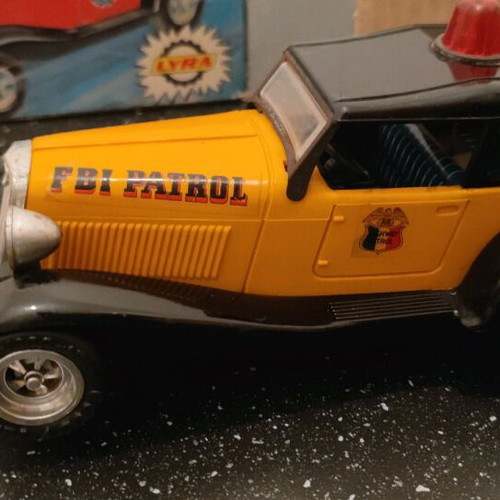 Tin toy FBI LYRA no 650 used with missing parts