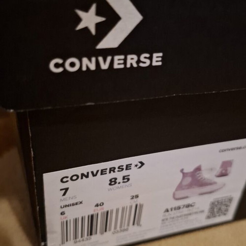 Converse leather pink glitter boots used, size 40