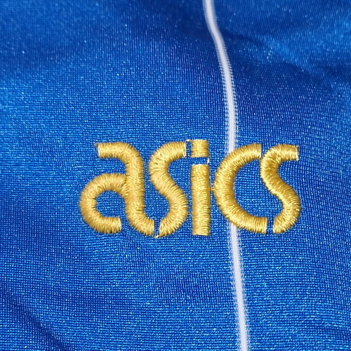 Vintage Asics sports sweatshirt used, 80s decade, with zipper