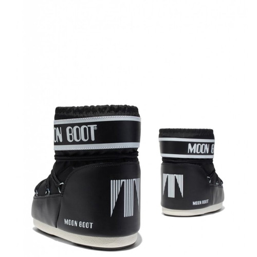 Moon Boot Icon Low Nylon Black Snow Boots New