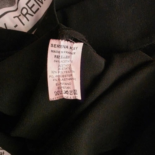 Mini black skirt like new, crepe fabric, size L 40 12