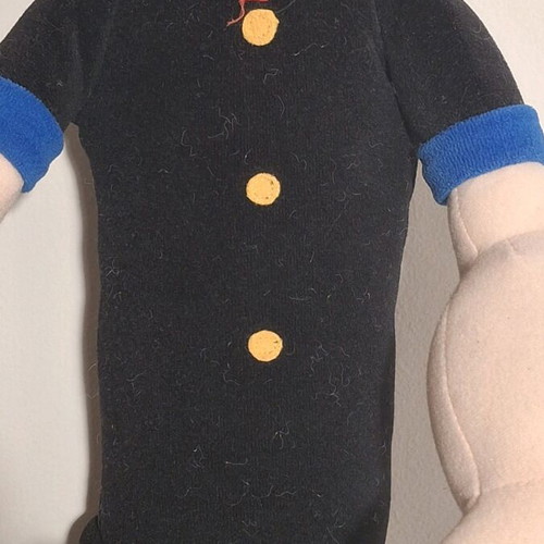 Vintage Popeye used with basket 90s, 56cm collectible decoration