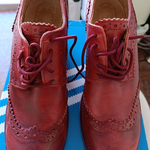 Lavoragione Artigiano moccasins high heels like new, red, size 40