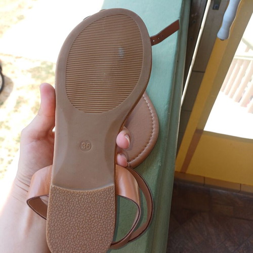 Women's sandals new, size 36, brown