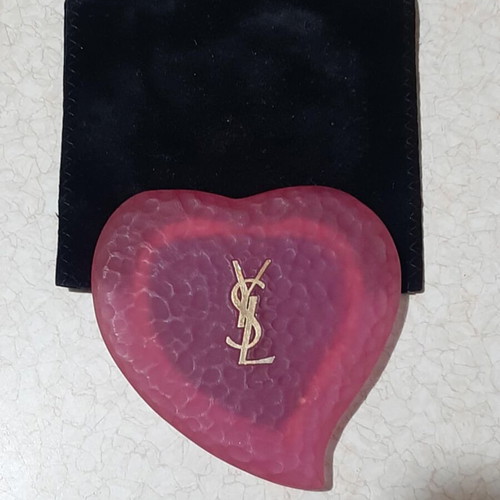 Yves Saint Laurent YSL Heart Vintage 90s Mirror Collectible 1993