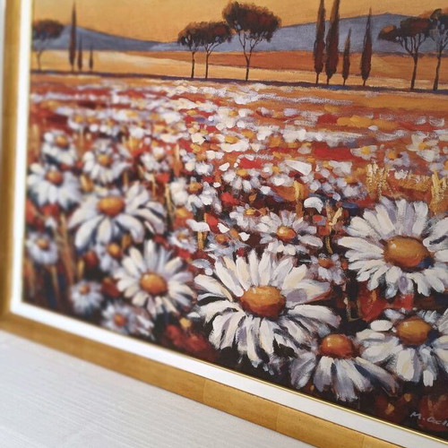 M. Occhini Canvas Painting with Frame like new