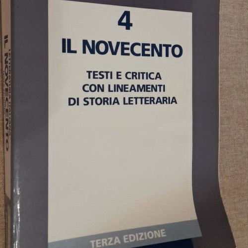Letteratura Italiana Il Novecento 4 by M. Pazzaglia used