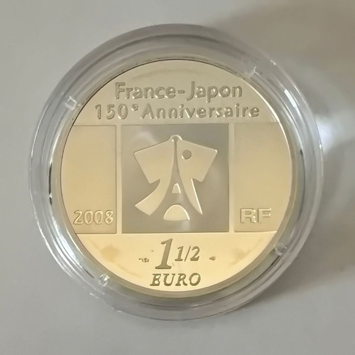 France 2008 1½ Euro Delacroix La Liberté Silver Proof Coin new