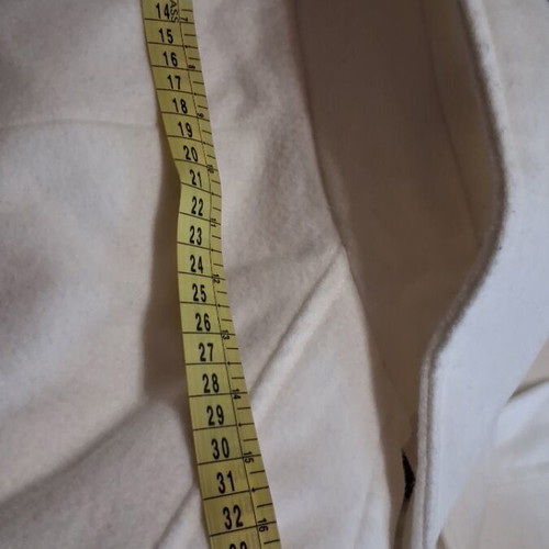 Coat new white, size S