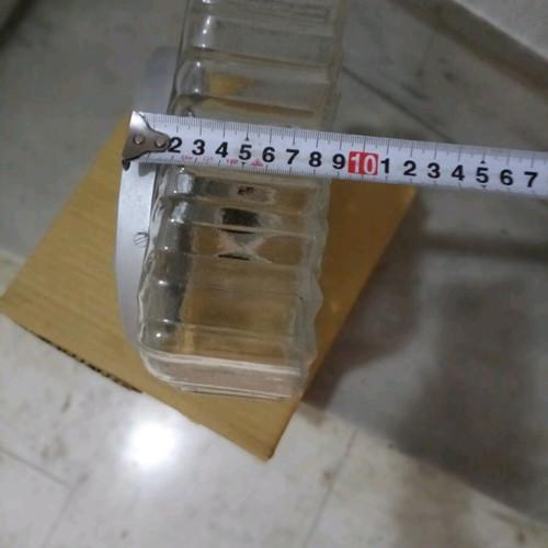 Glass Ceiling Wall Lights like new, set of 8, metal base