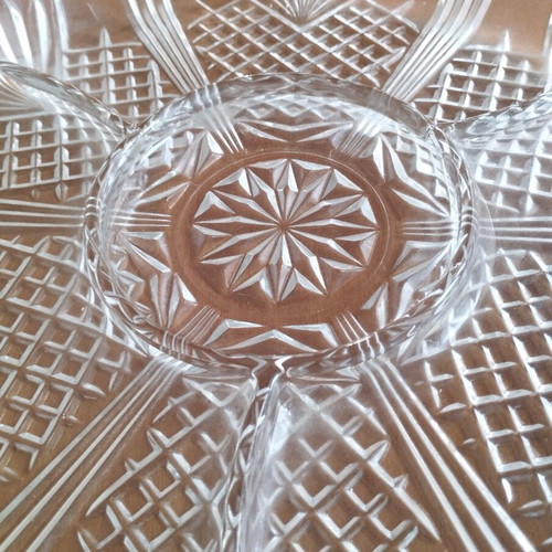 Serving tray orneviere inox 18/10 and 24K gold like new