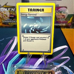 Pokemon trainer card base set(energy removal)