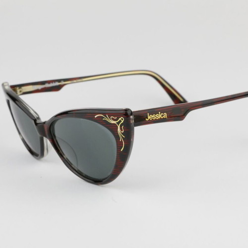 Jessica Vintage 80s Roger Rabbit 2 Sunglasses Red Made in Italy