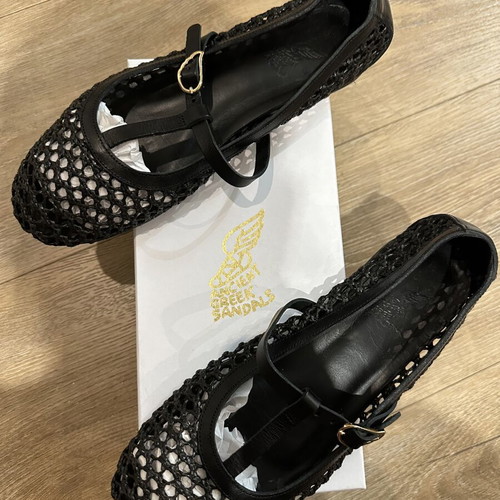 Ancient Greek Sandals ballerina shoes size 39, black