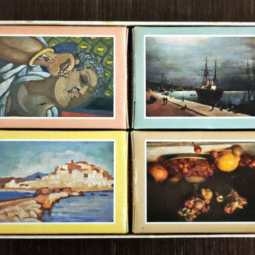 Mini Puzzles of Greek Paintings set of 4 like new