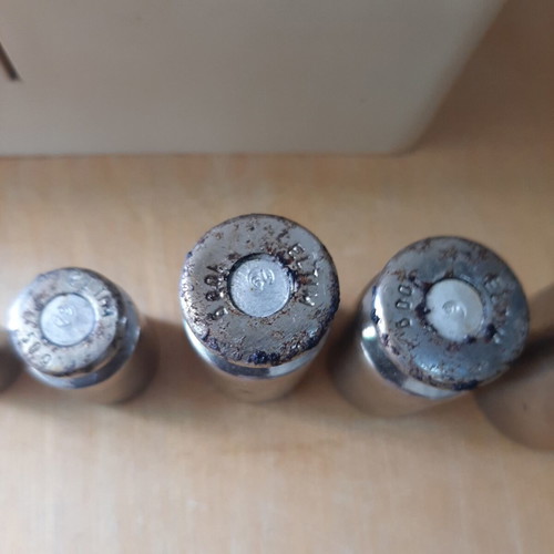 Steel Weights Set from Romania 1979 used, in box