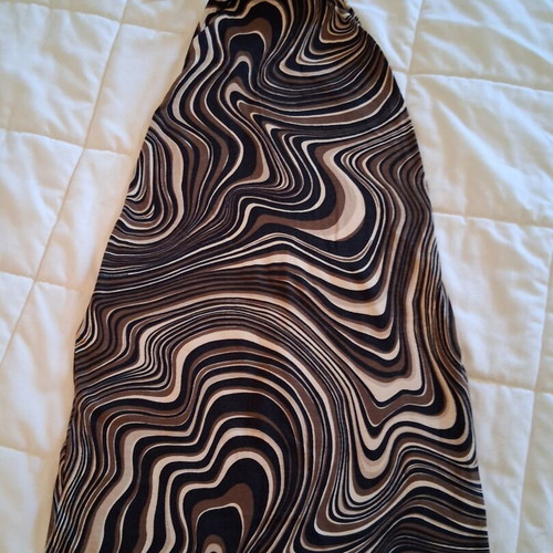 Backless cotton dress like new, summer, black and beige