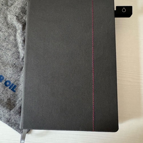 Motor Oil notebook new, 17.5x25 cm with case