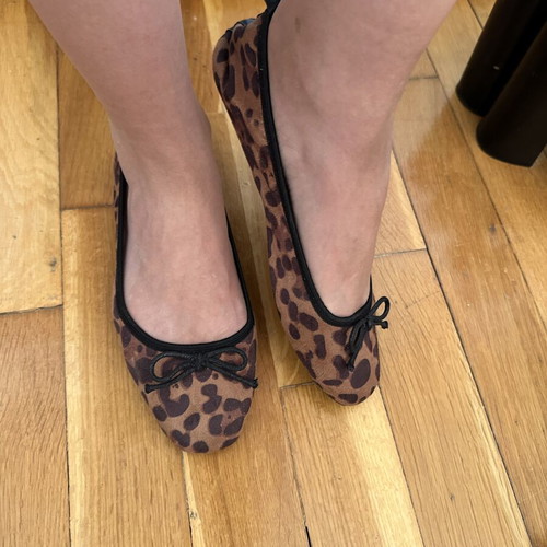 Ballerinas leopard size 38 like new