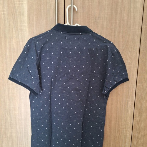 Zara Polo Navy T-shirt used, size Small, blue