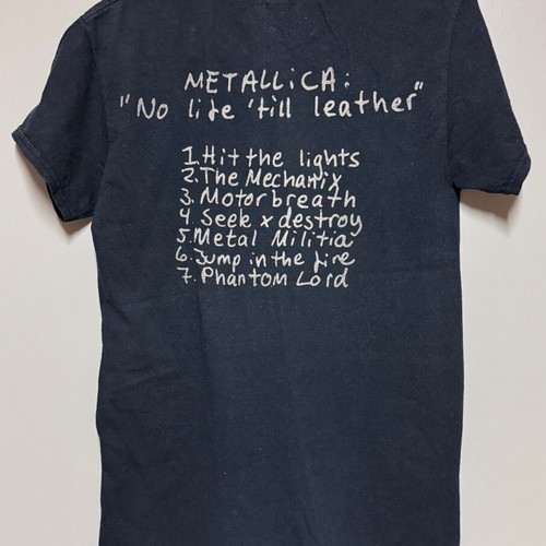 Metallica official t-shirt no life ‘till leather size S used black