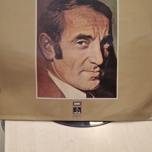 Charles Aznavour LP compilation vinyl record used, EMI Pathé