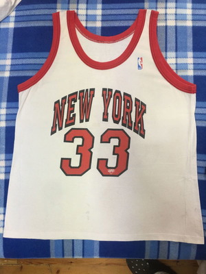 NBA New York Knicks 1986 Patrick Ewing jersey used