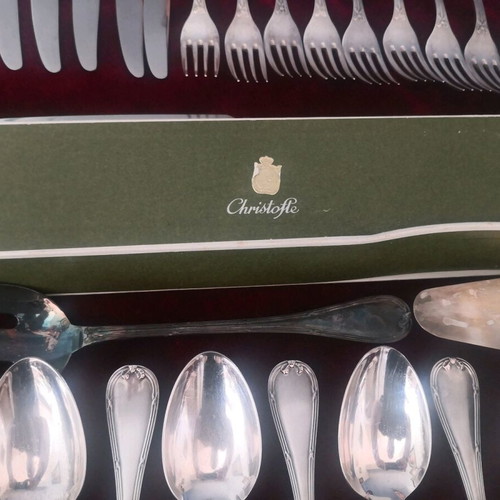 Silver-plated Service Christofle. Rubans Collection