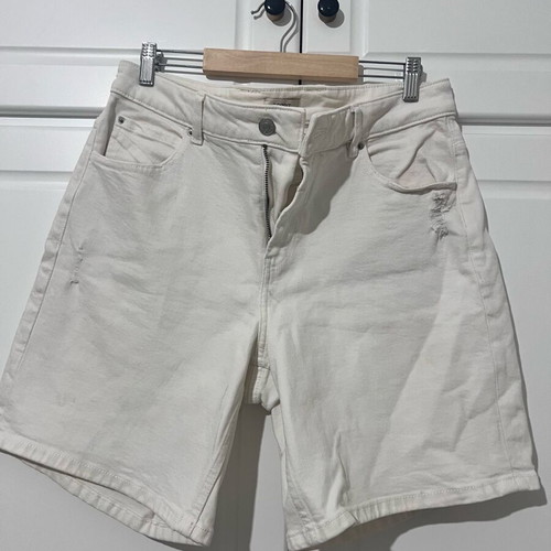White women's denim bermuda shorts like new, size XL
