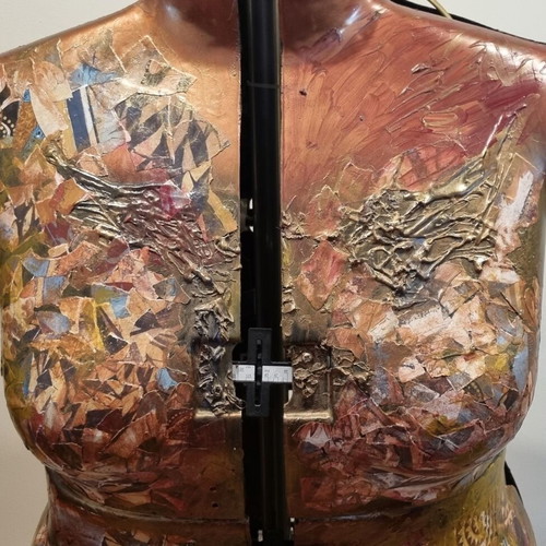Adjustable Sewing Mannequin with Decorative Collage Coating and LED Light