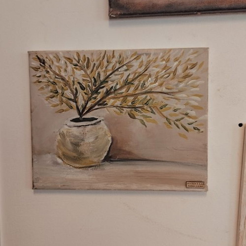 Olive painting new, hand-painted in our workshop