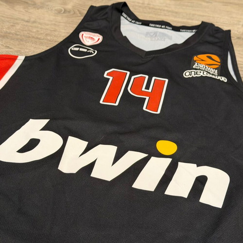 Olympiacos Basketball Jersey Sasha Venzekov 2022-23 Third Kit Medium New
