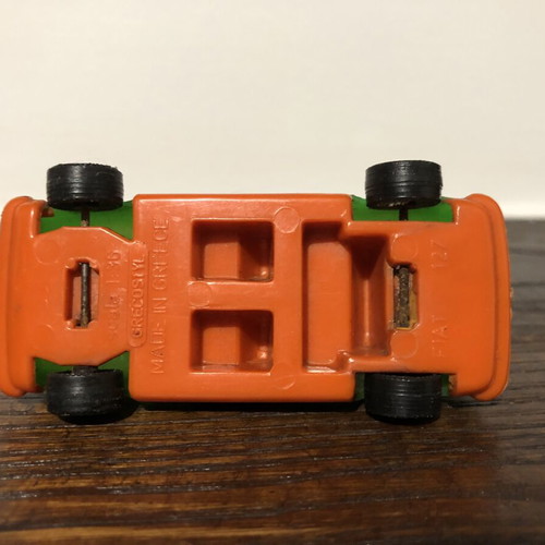 Vintage Fiat 127 plastic toy car used, scale 1/36 by Grecostyl