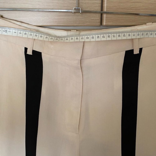 Acne Studios pants size 38 FR/42 IT like new, linen and viscose cream with black stripes