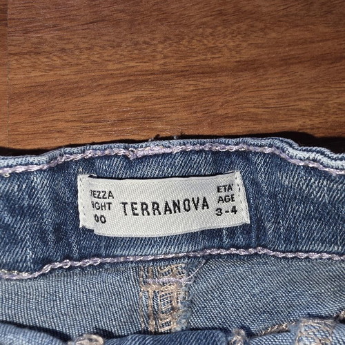 Terranova jeans with pearls size 3 years like new, blue