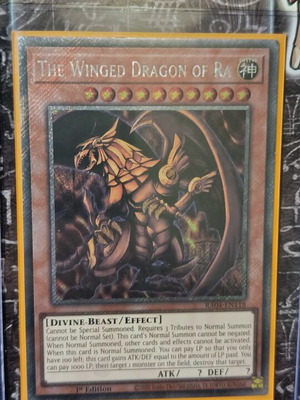 The Winged Dragon Of Ra card like new with Ultra Pro sleeve and Top Loader