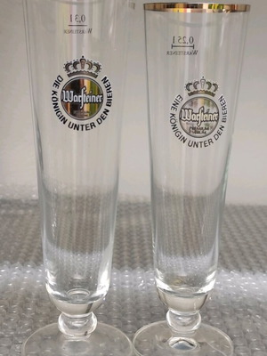 Warsteiner beer glasses used, set of two